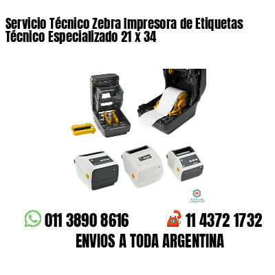 Servicio Técnico Zebra Impresora de Etiquetas Técnico Especializado 21 x 34