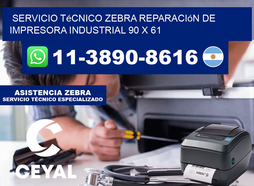 Servicio Técnico Zebra Reparación de Impresora Industrial 90 x 61
