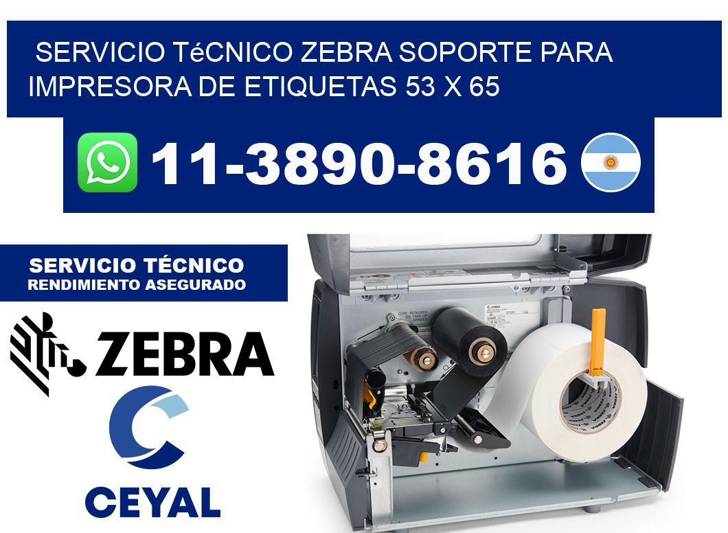 Servicio Técnico Zebra Soporte para Impresora de Etiquetas 53 x 65