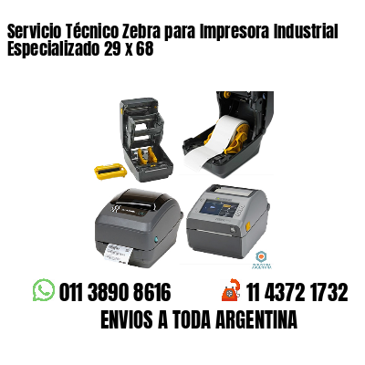 Servicio Técnico Zebra para Impresora Industrial Especializado 29 x 68