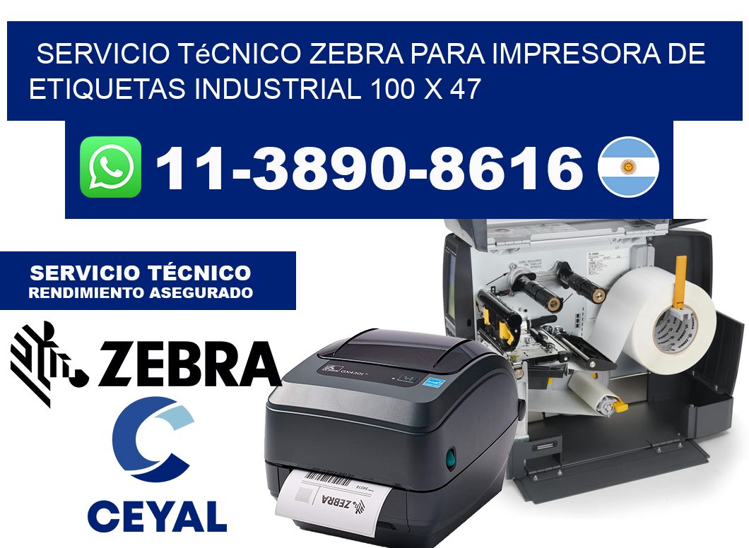 Servicio Técnico Zebra para Impresora de Etiquetas Industrial 100 x 47