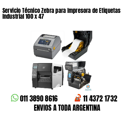 Servicio Técnico Zebra para Impresora de Etiquetas Industrial 100 x 47
