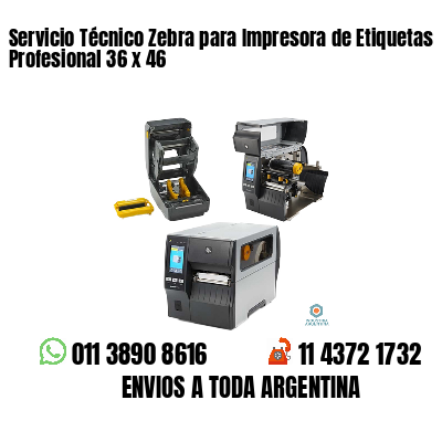 Servicio Técnico Zebra para Impresora de Etiquetas Profesional 36 x 46