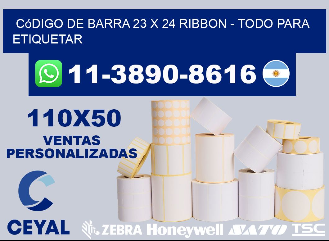 código de barra 23 x 24 ribbon - Todo para Etiquetar