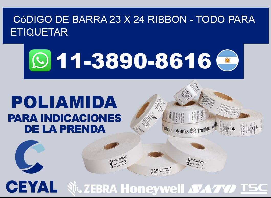 código de barra 23 x 24 ribbon – Todo para Etiquetar
