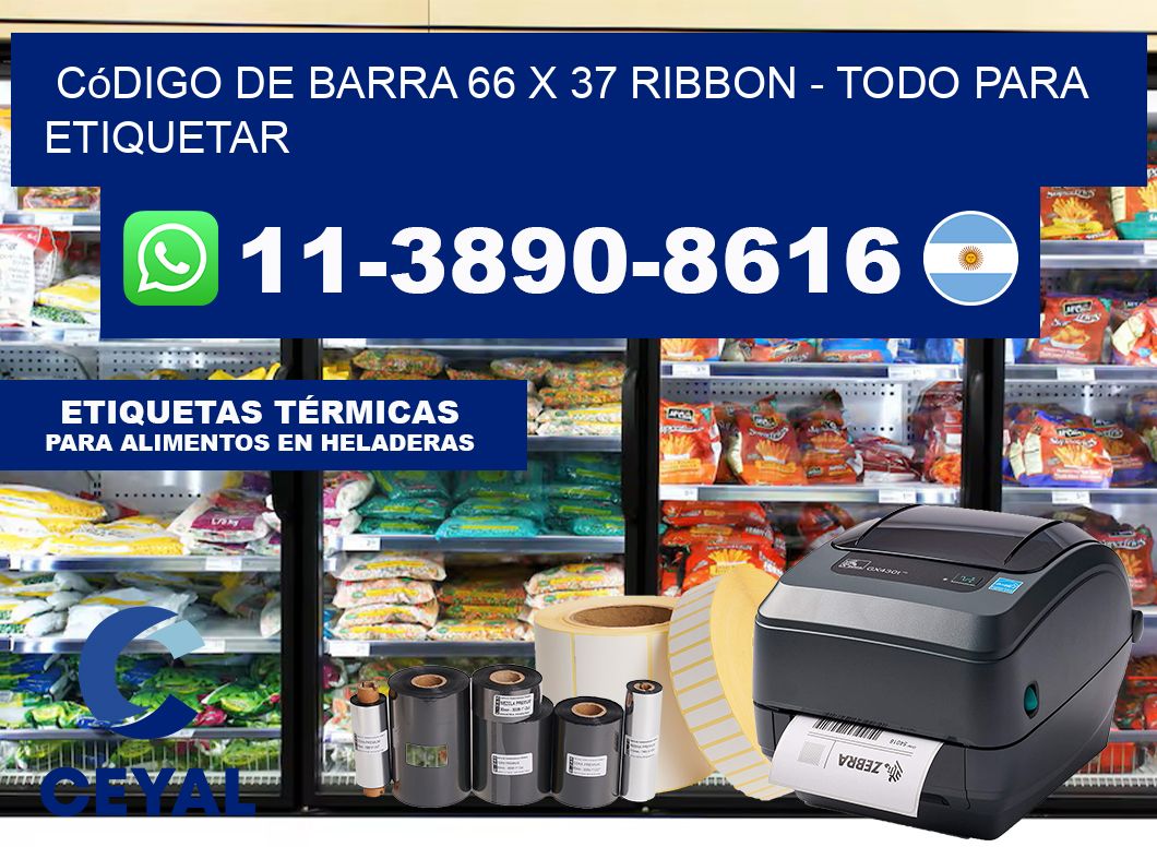 código de barra 66 x 37 ribbon – Todo para Etiquetar