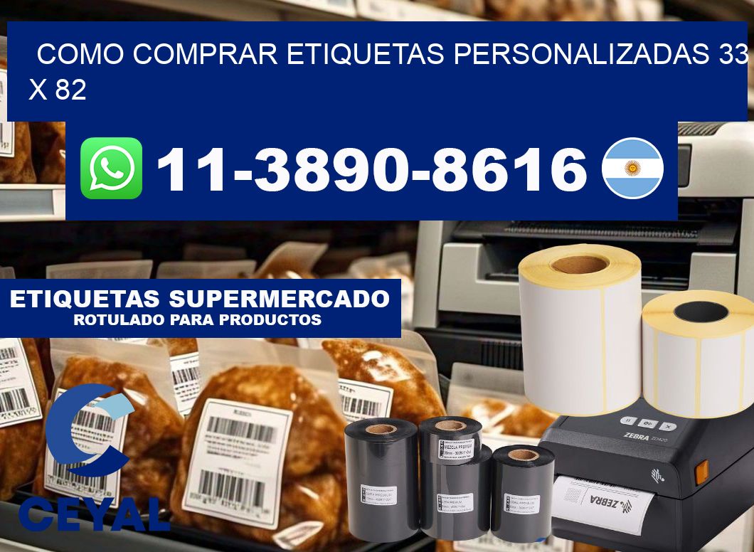 como comprar etiquetas personalizadas 33 x 82