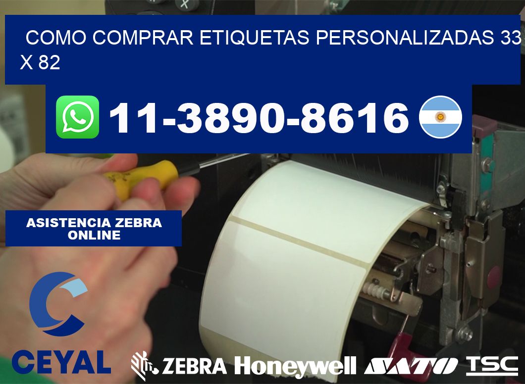 como comprar etiquetas personalizadas 33 x 82
