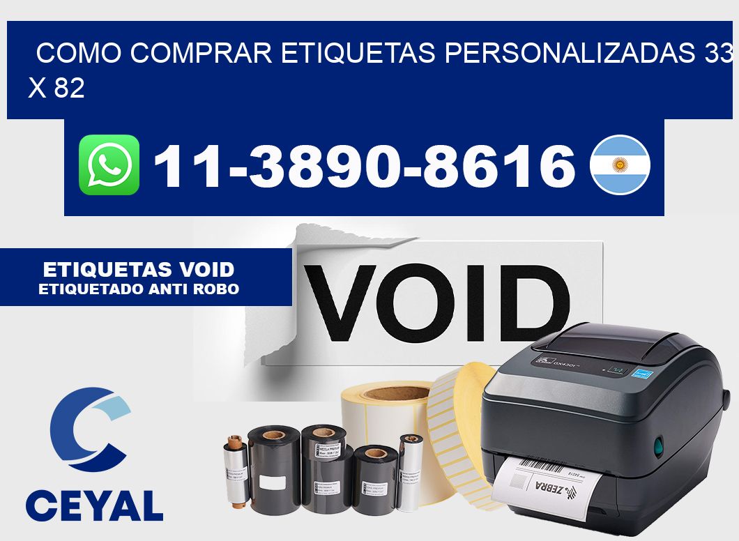 como comprar etiquetas personalizadas 33 x 82
