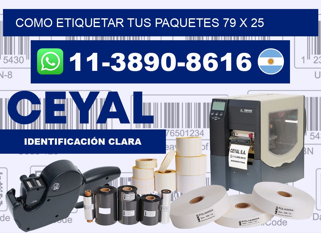 como etiquetar tus paquetes 79 x 25
