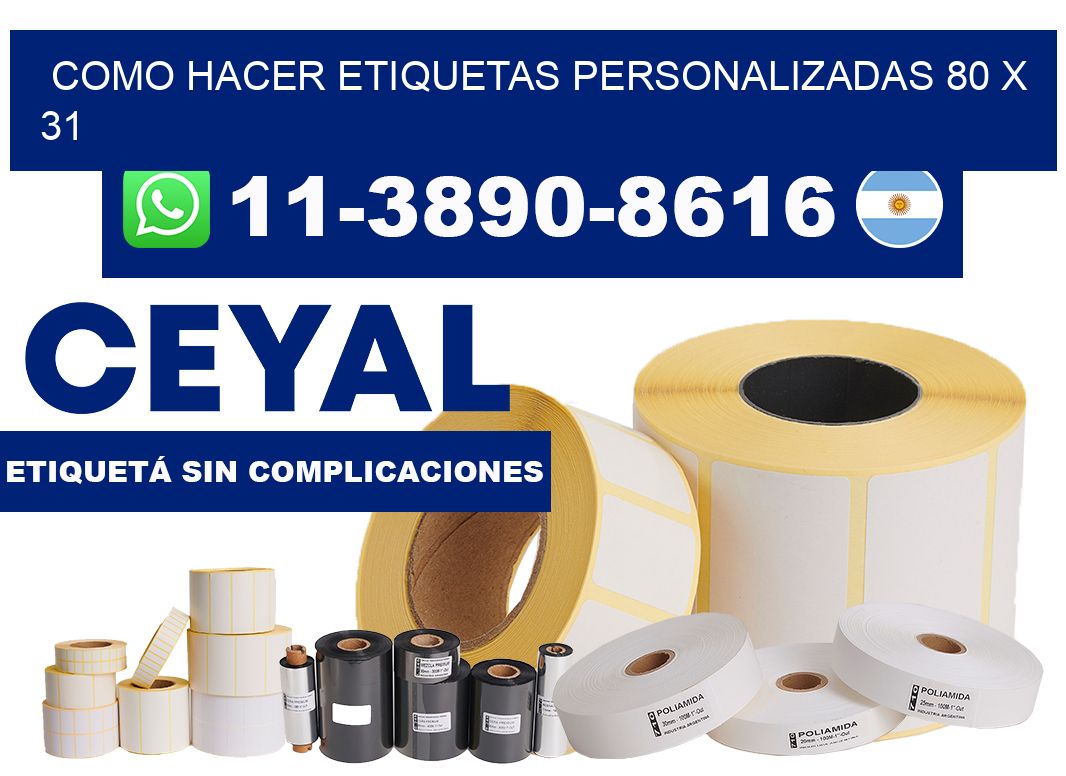 como hacer etiquetas personalizadas 80 x 31