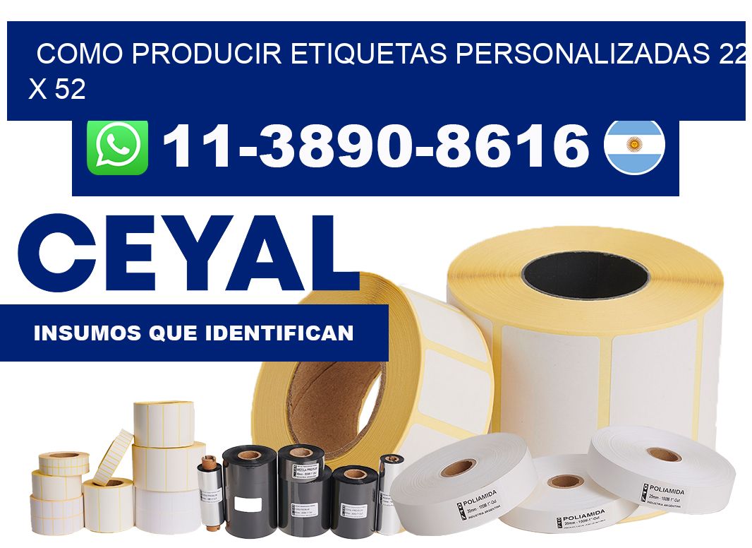 como producir etiquetas personalizadas 22 x 52