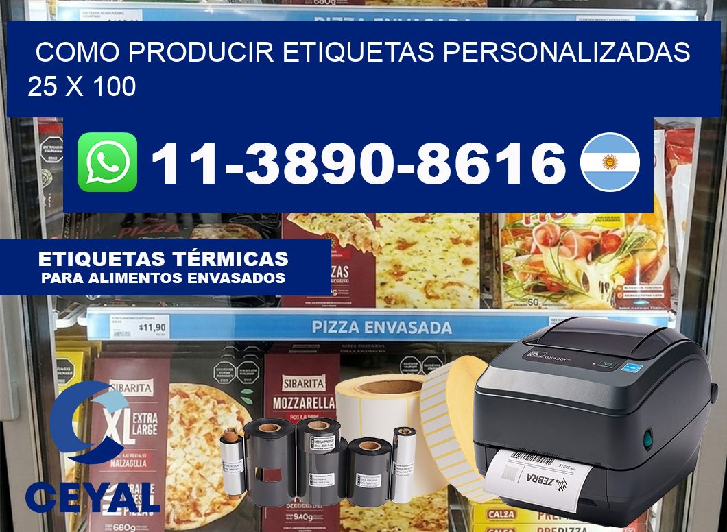 como producir etiquetas personalizadas 25 x 100