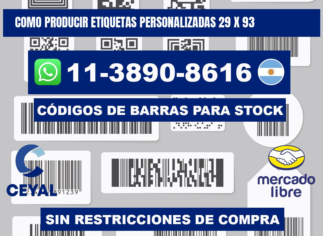 como producir etiquetas personalizadas 29 x 93