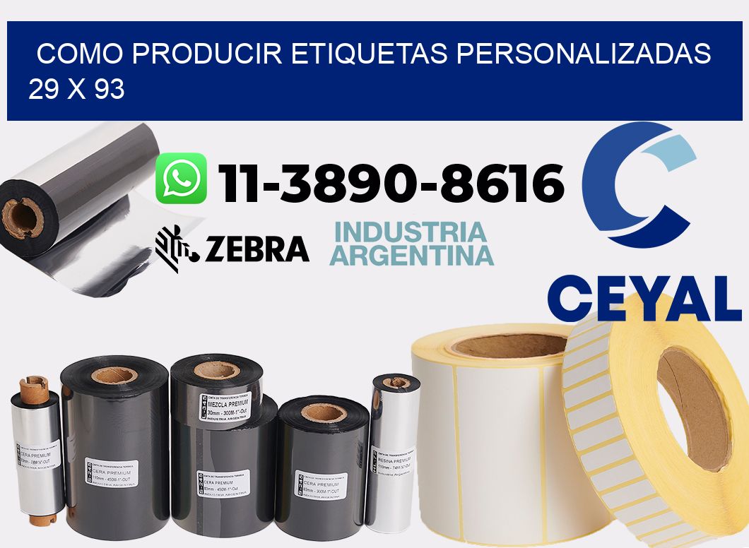 como producir etiquetas personalizadas 29 x 93