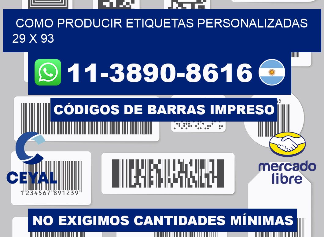 como producir etiquetas personalizadas 29 x 93