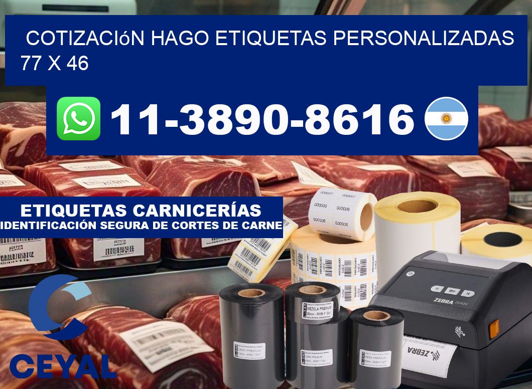 cotización hago etiquetas personalizadas 77 x 46
