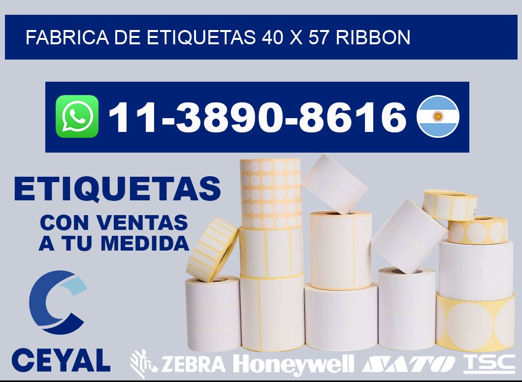 fabrica de etiquetas 40 x 57 ribbon