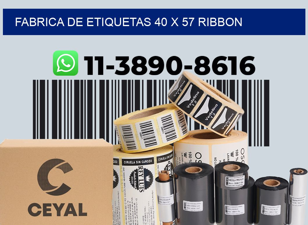 fabrica de etiquetas 40 x 57 ribbon
