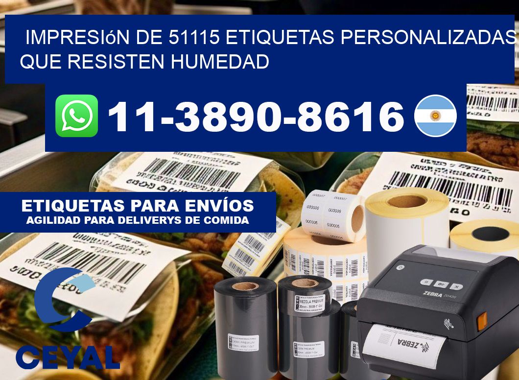 impresión de 51115 etiquetas personalizadas que resisten humedad