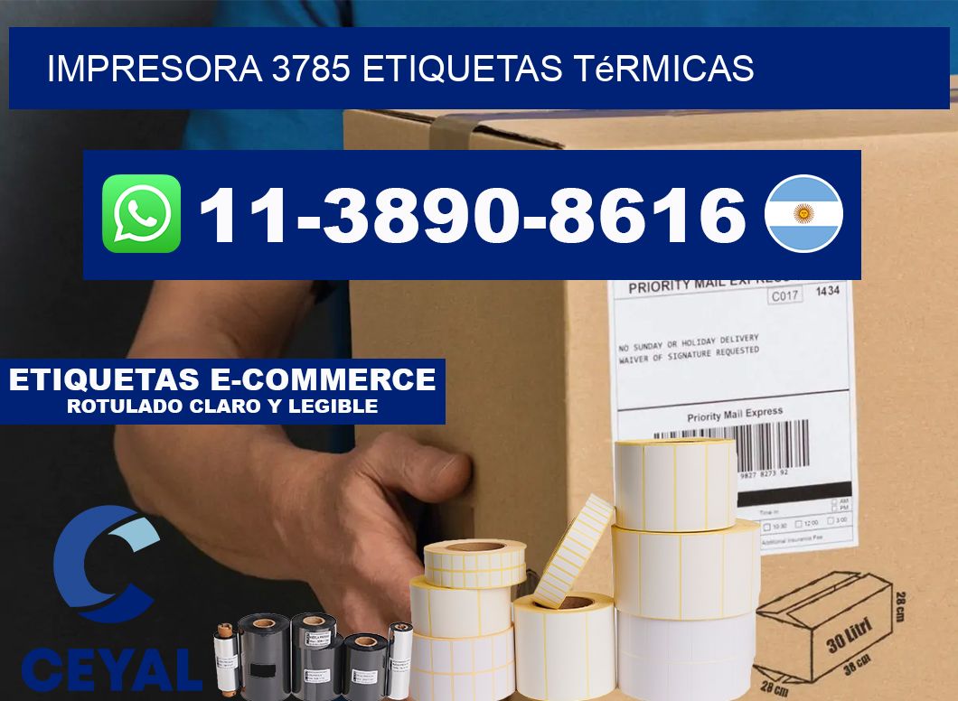 impresora 3785 etiquetas térmicas