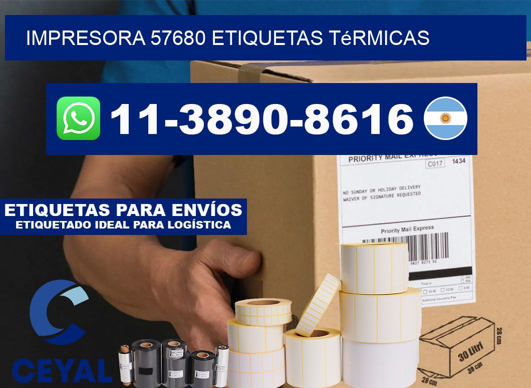 impresora 57680 etiquetas térmicas