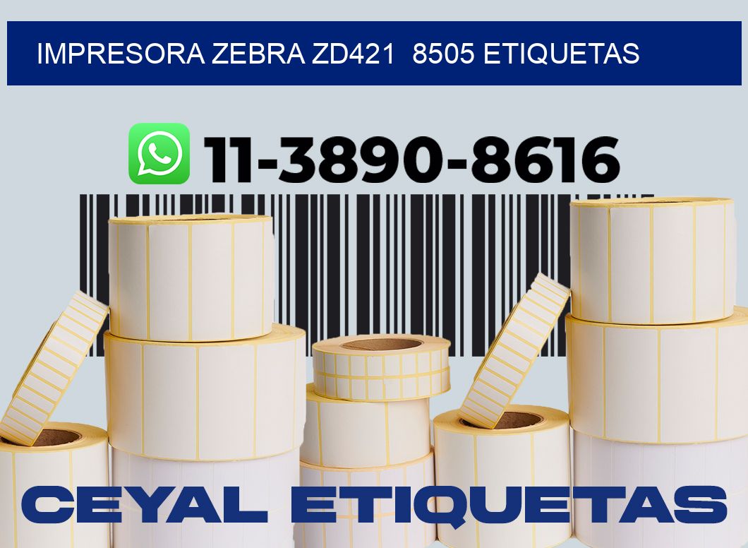 impresora zebra zd421  8505 etiquetas