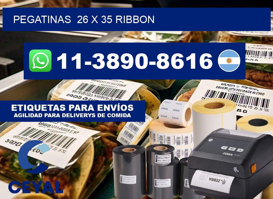 pegatinas  26 x 35 ribbon