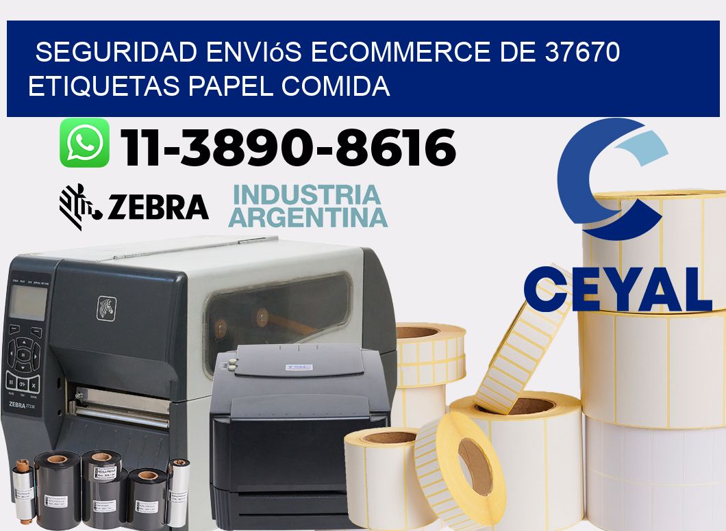seguridad enviós ecommerce de 37670 etiquetas papel comida