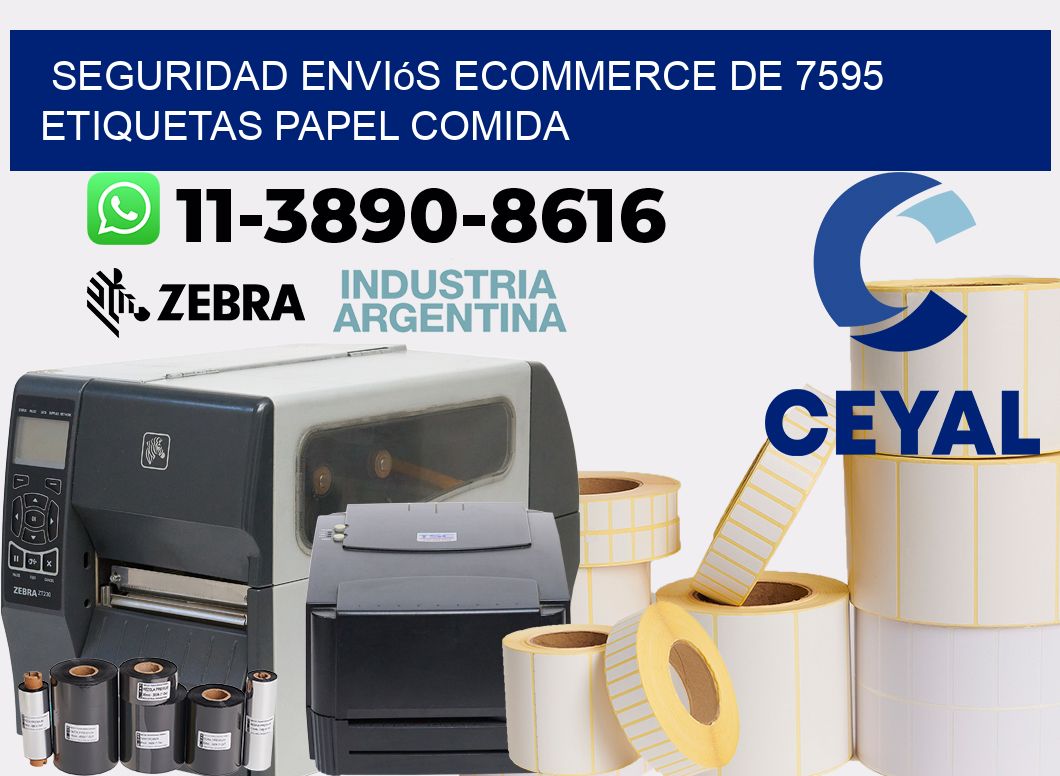 seguridad enviós ecommerce de 7595 etiquetas papel comida