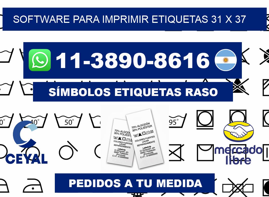 software para imprimir etiquetas 31 x 37