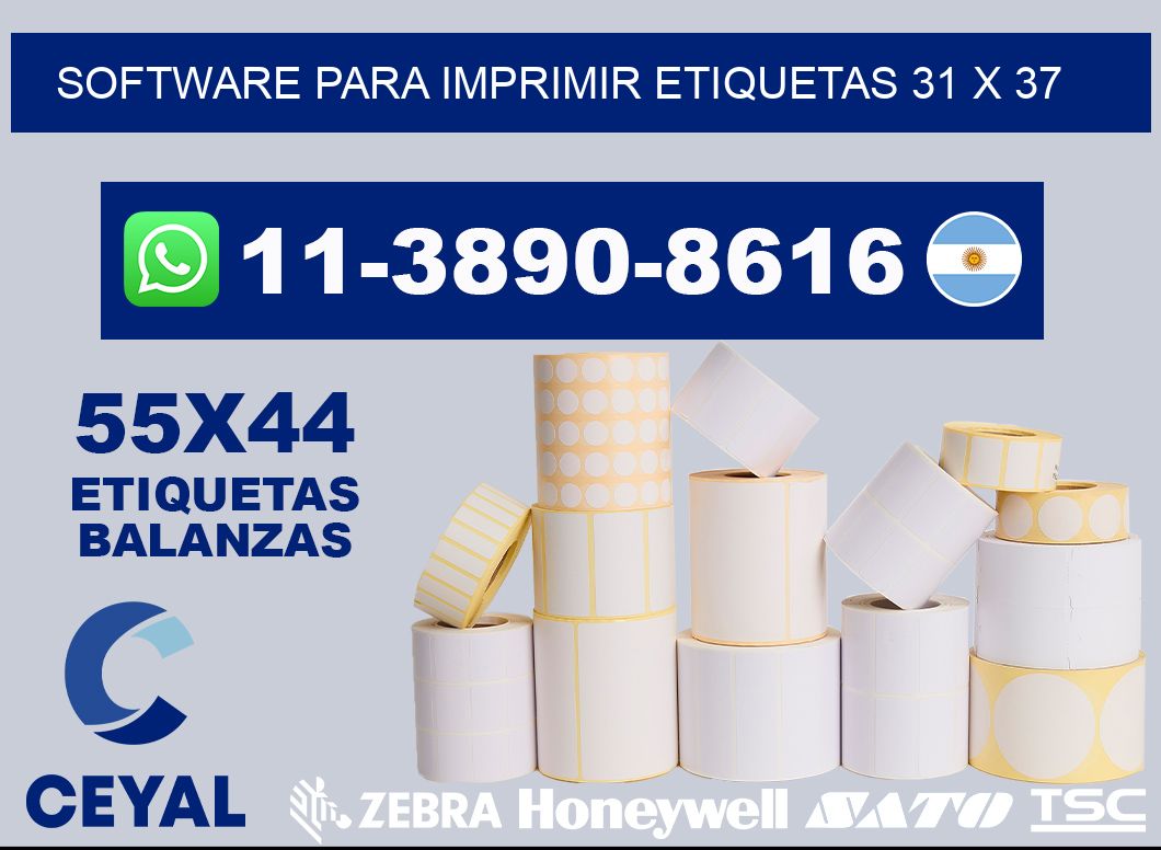 software para imprimir etiquetas 31 x 37