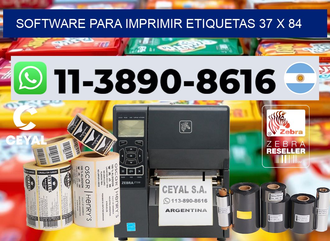 software para imprimir etiquetas 37 x 84