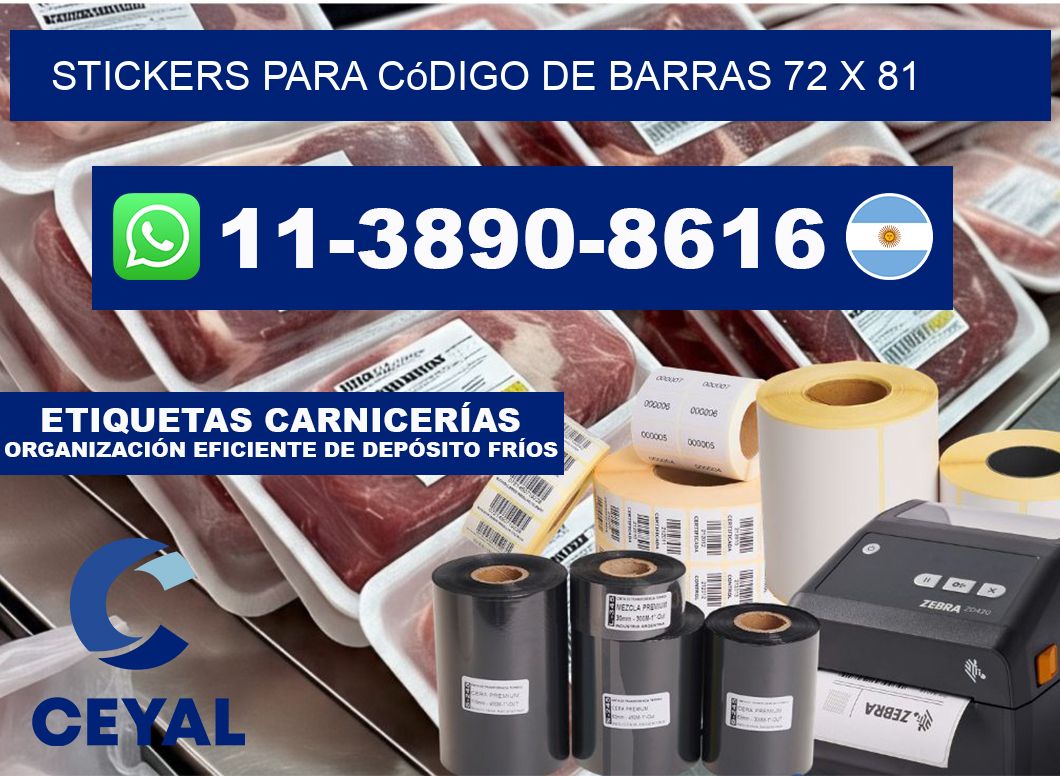 stickers para código de barras 72 x 81