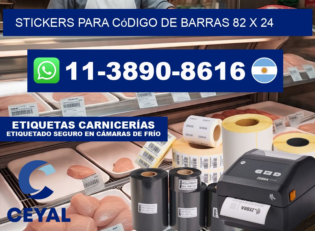 stickers para código de barras 82 x 24