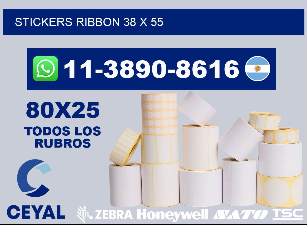 stickers ribbon 38 x 55