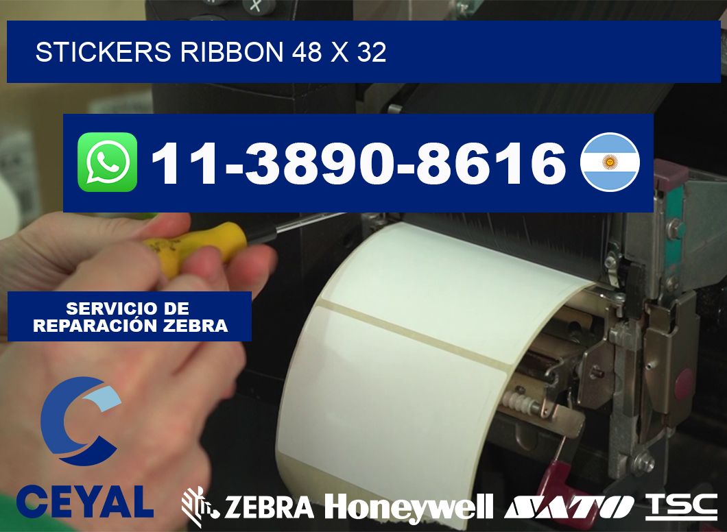 stickers ribbon 48 x 32