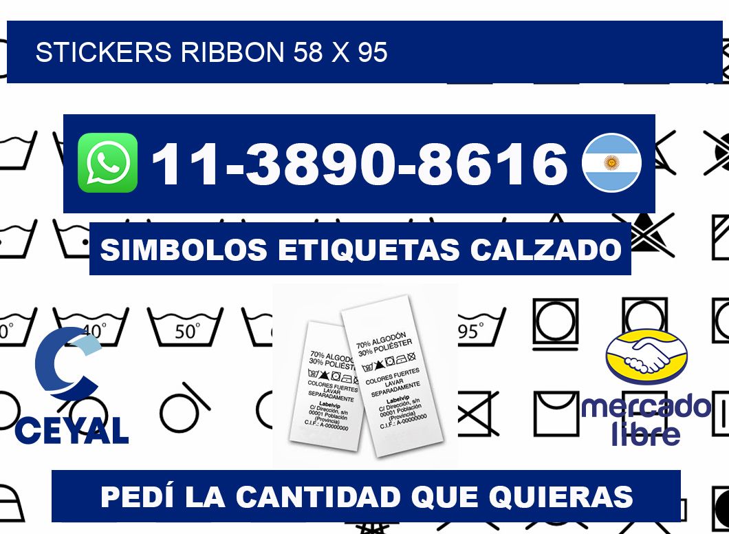 stickers ribbon 58 x 95