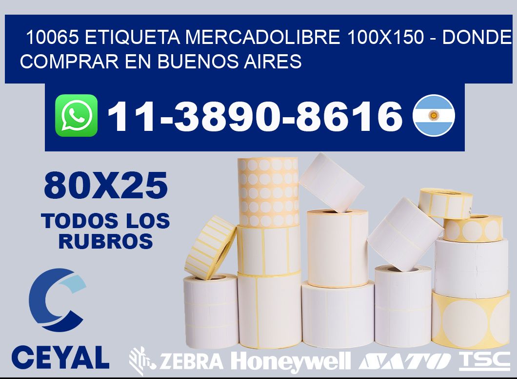 10065 etiqueta MercadoLibre 100x150 - Donde Comprar en Buenos Aires