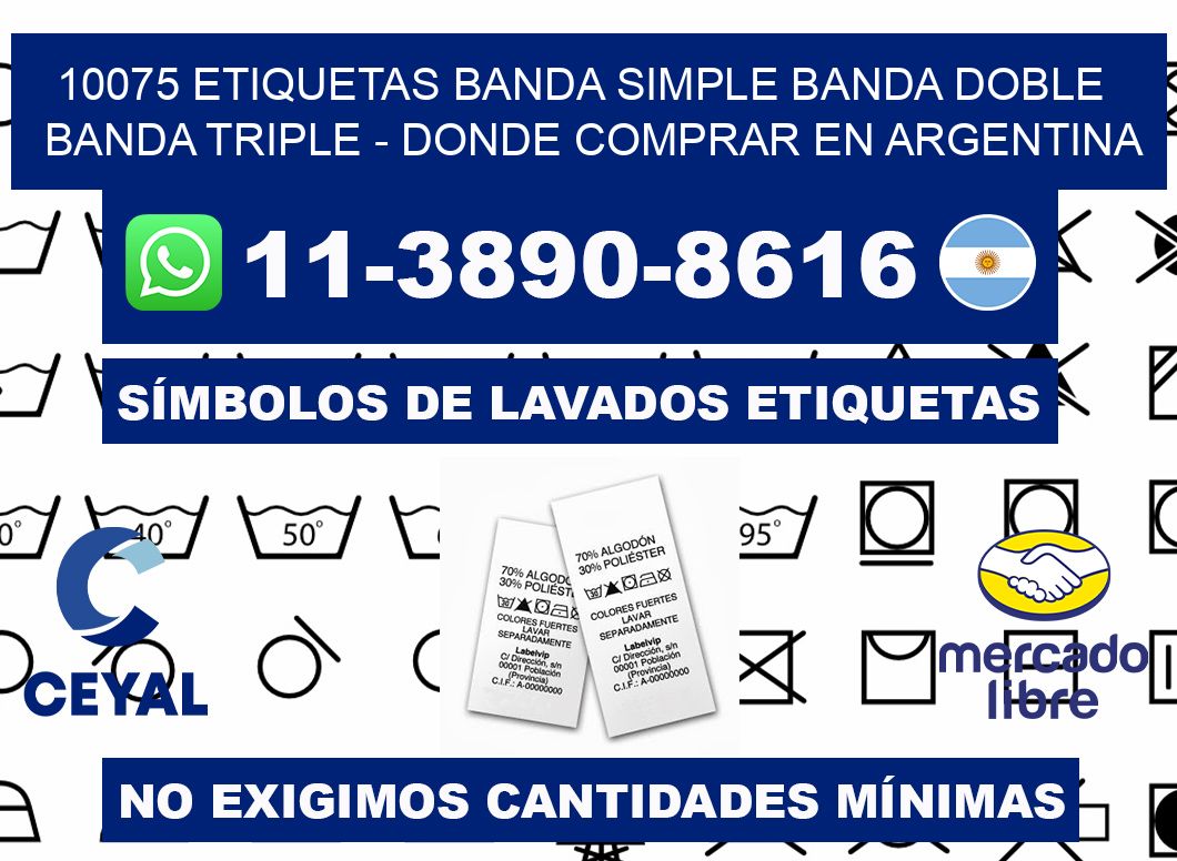 10075 etiquetas banda simple banda doble banda triple - Donde Comprar en Argentina