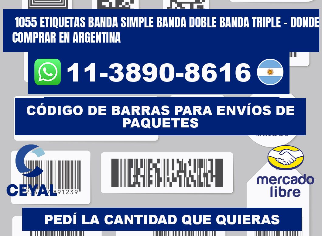 1055 etiquetas banda simple banda doble banda triple - Donde Comprar en Argentina