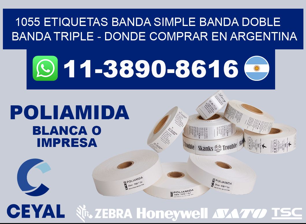 1055 etiquetas banda simple banda doble banda triple - Donde Comprar en Argentina