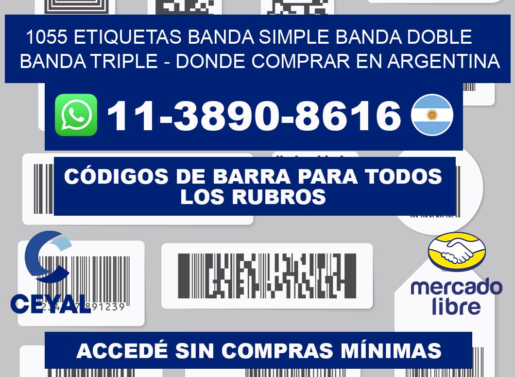 1055 etiquetas banda simple banda doble banda triple - Donde Comprar en Argentina