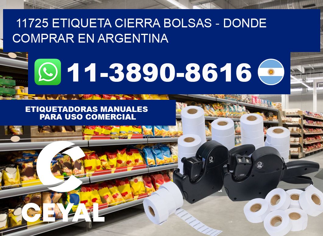 11725 etiqueta Cierra Bolsas - Donde Comprar en Argentina
