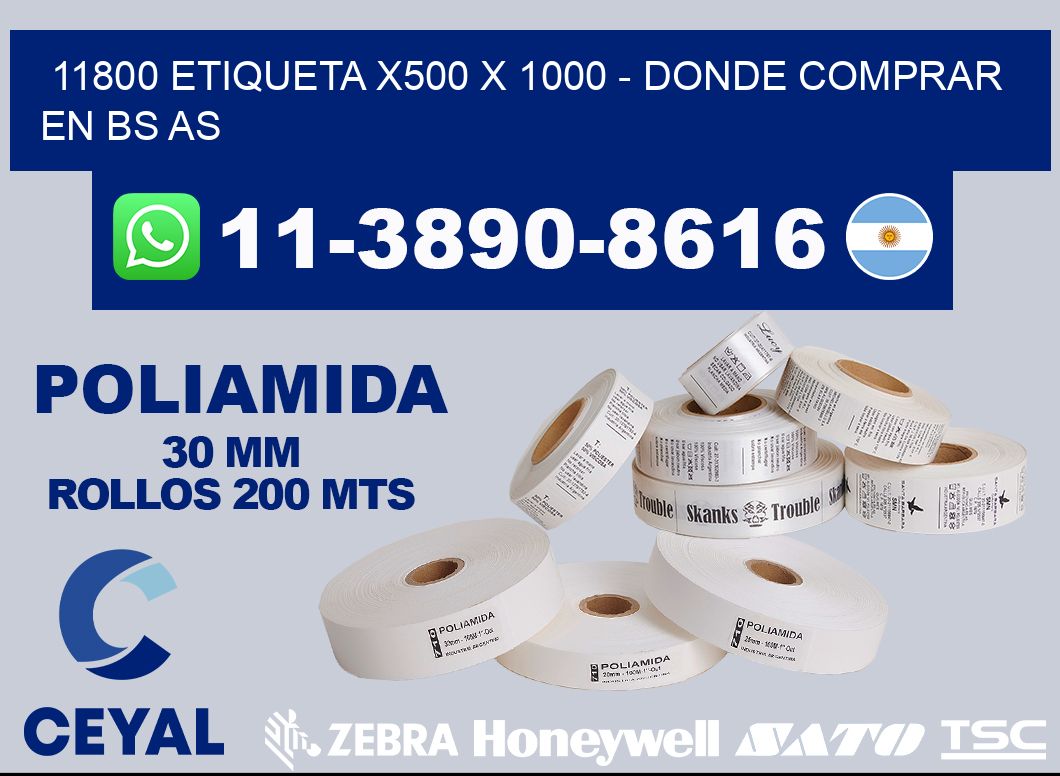 11800 etiqueta x500 x 1000 - Donde Comprar en bs as