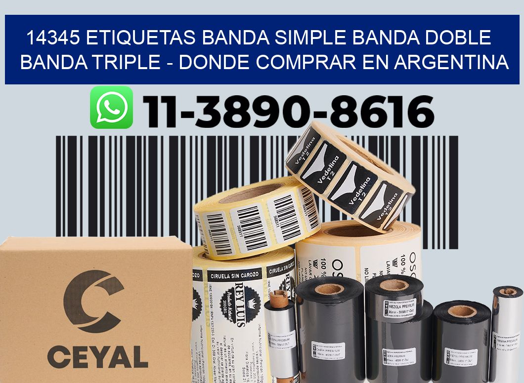 14345 etiquetas banda simple banda doble banda triple - Donde Comprar en Argentina