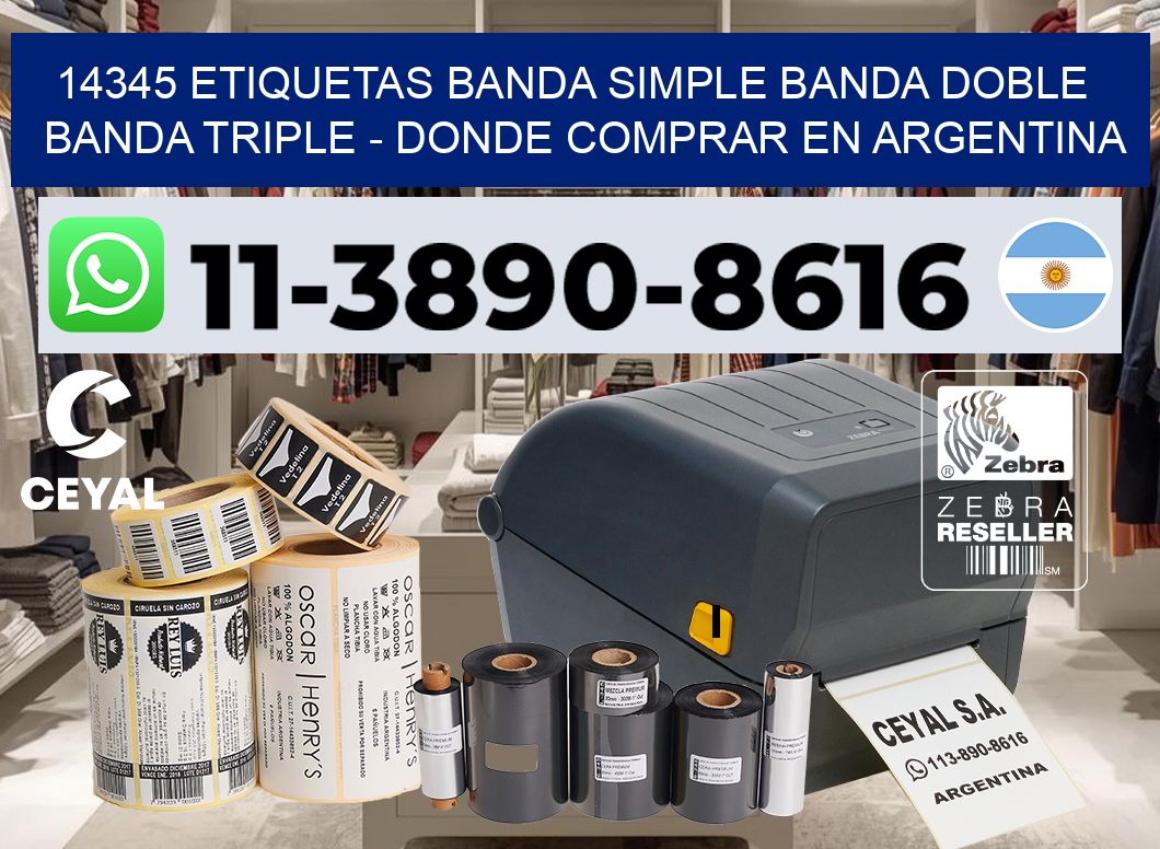14345 etiquetas banda simple banda doble banda triple – Donde Comprar en Argentina
