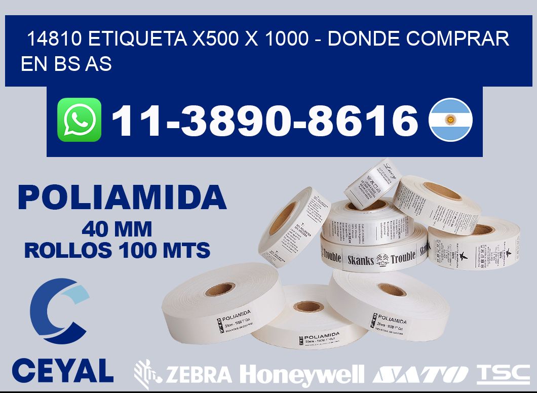 14810 etiqueta x500 x 1000 - Donde Comprar en bs as