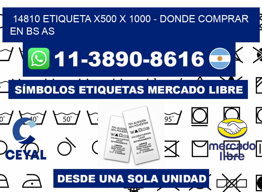 14810 etiqueta x500 x 1000 - Donde Comprar en bs as