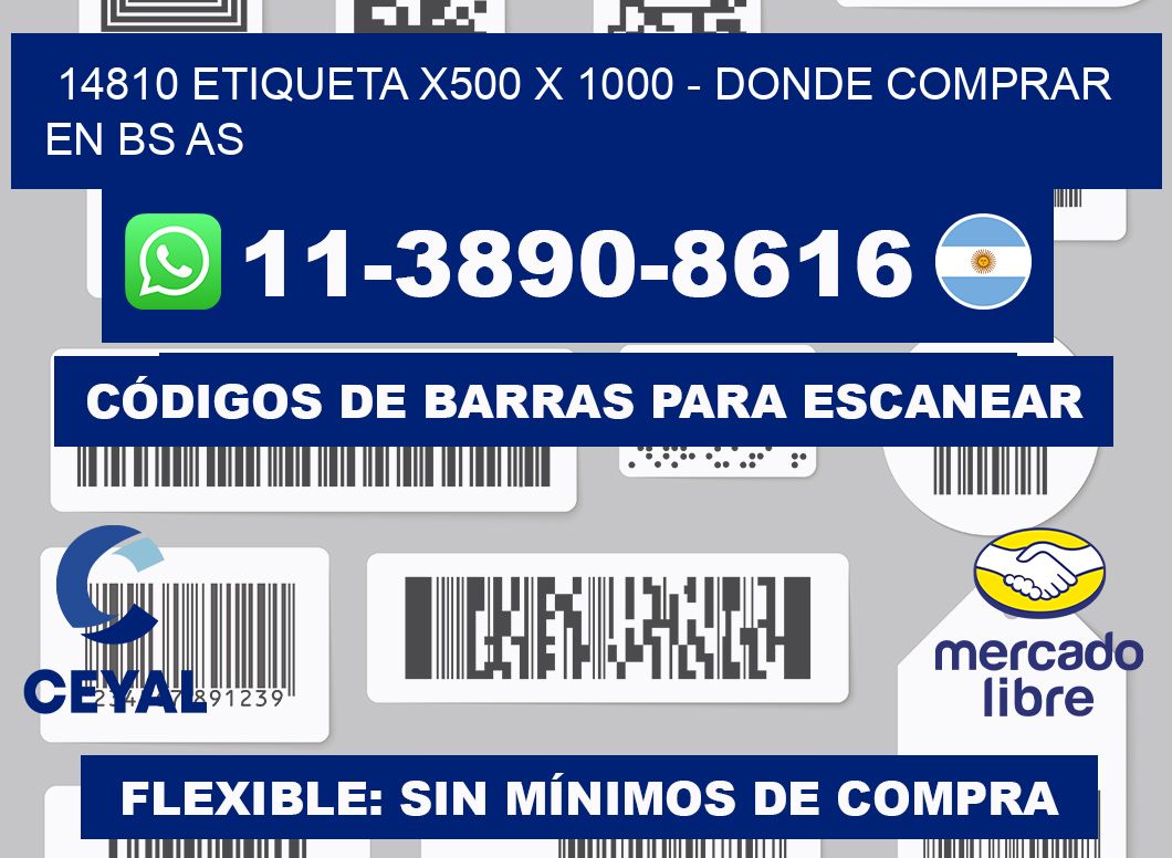 14810 etiqueta x500 x 1000 - Donde Comprar en bs as